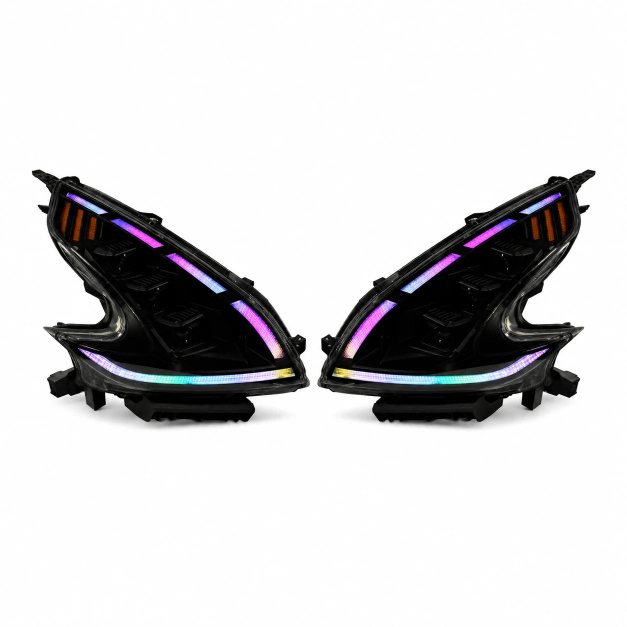2008-2021 Nissan 370Z Z34 LED Triple Projector Headlights — main product view — H-370Z08-RGB