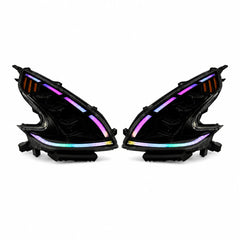 2008-2021 Nissan 370Z Z34 LED Triple Projector Headlights — main product view — H-370Z08-RGB
