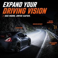 2008-2021 Nissan 370Z Z34 LED Triple Projector Headlights — lighting effect 1 — H-370Z08-RGB