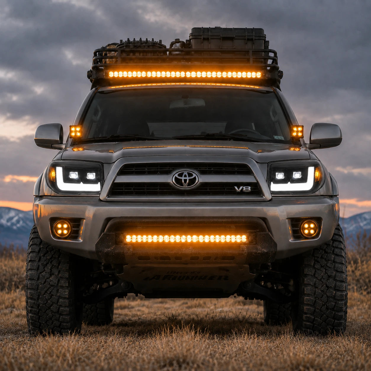 2006-2009 Toyota 4Runner LED Dual Projector Headlights — H-4RN06-BK