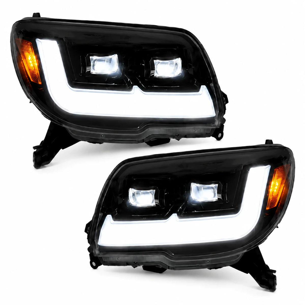 2006-2009 Toyota 4Runner LED Dual Projector Headlights — main product view — H-4RN06-BK