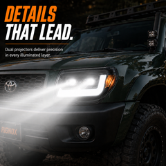 2006-2009 Toyota 4Runner LED Dual Projector Headlights — H-4RN06-BK