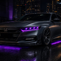 2018-2022 Honda Accord 10th Gen LED Quad Projector Headlights — product view 4 - H-ACC10-CRGB