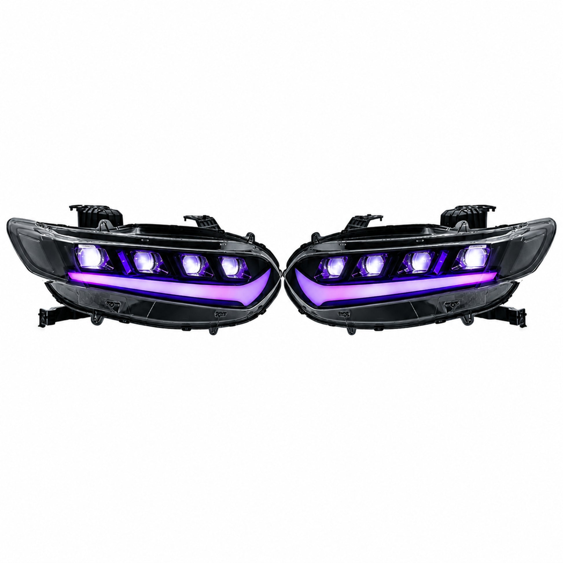 2018-2022 Honda Accord 10th Gen LED Quad Projector Headlights — product view 1 - H-ACC10-CRGB