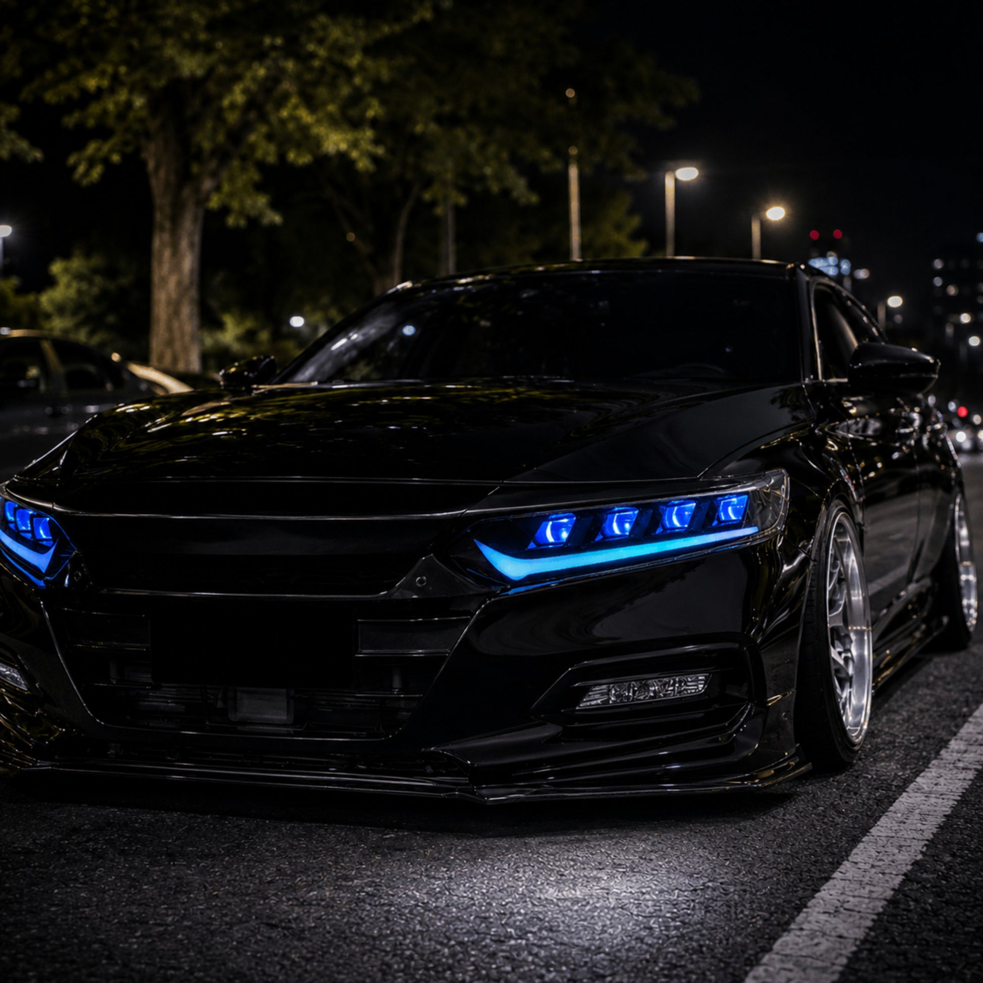 2018-2022 Honda Accord 10th Gen LED Quad Projector Headlights — product view 7 - H-ACC10-CRGB