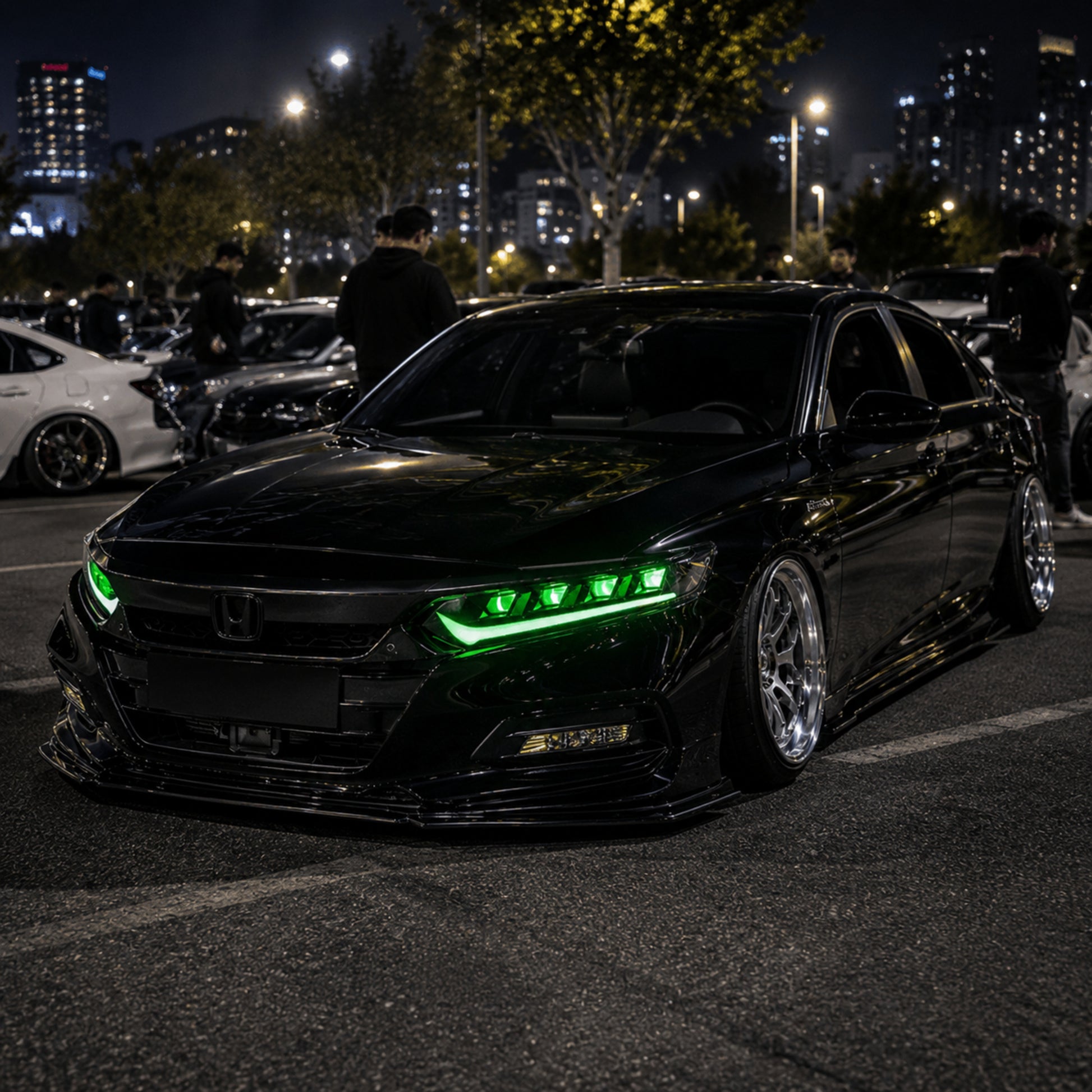 2018-2022 Honda Accord 10th Gen LED Quad Projector Headlights — product view 8 - H-ACC10-CRGB