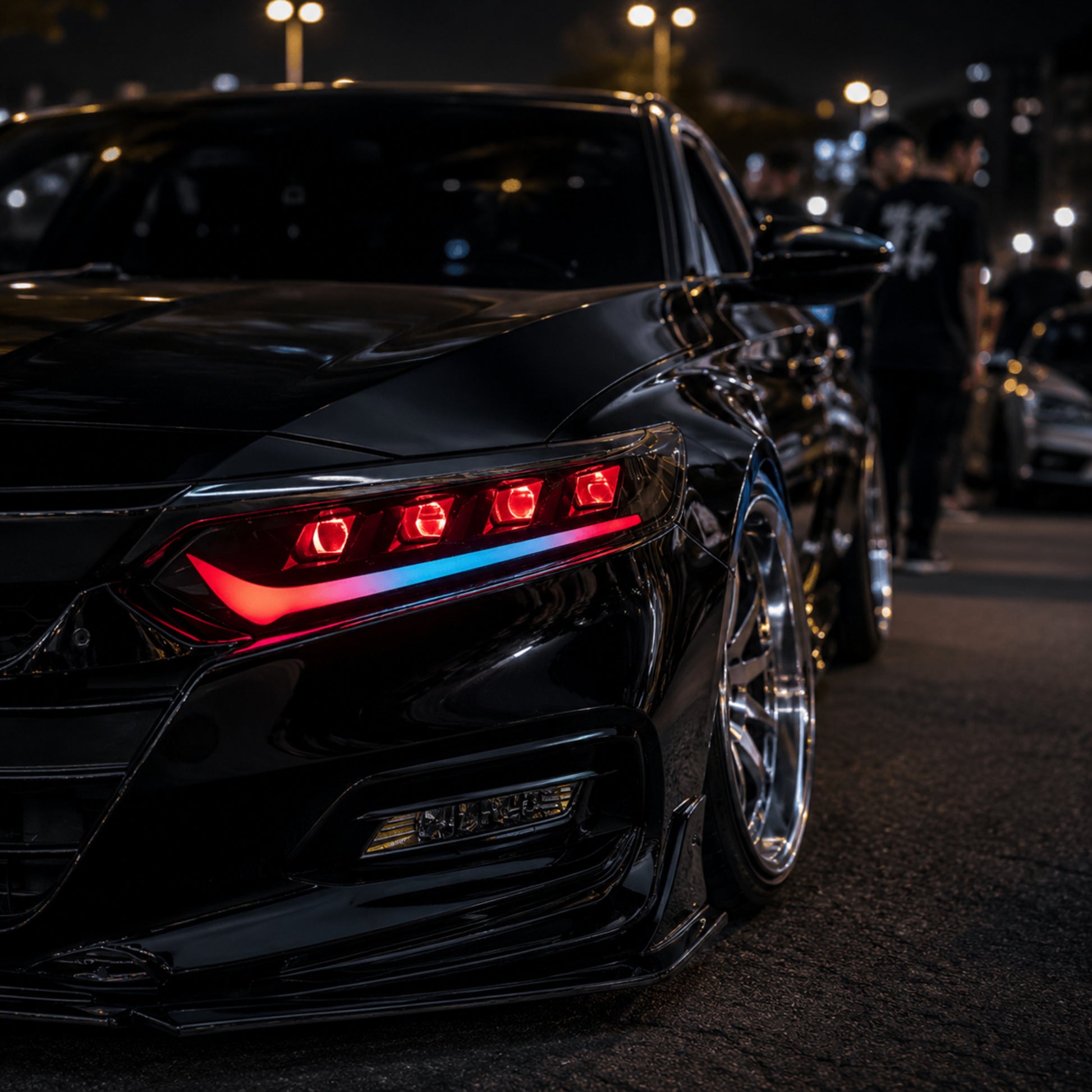 2018-2022 Honda Accord 10th Gen LED Quad Projector Headlights — product view 11 - H-ACC10-CRGB