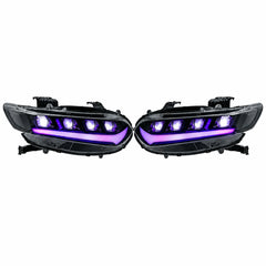 2018-2022 Honda Accord 10th Gen LED Quad Projector Headlights — main product view — H-ACC10-CRGB