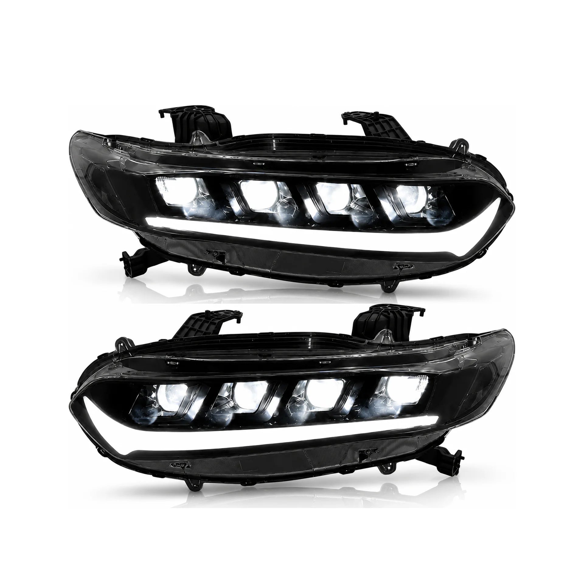 2018-2022 Honda Accord 10th Gen LED Quad Projector Headlights — main product view — H-ACC10-CW
