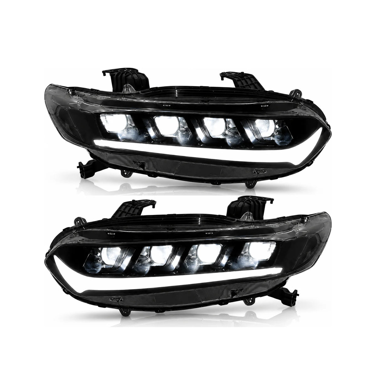 2018-2022 Honda Accord 10th Gen LED Quad Projector Headlights — main product view — H-ACC10-CW