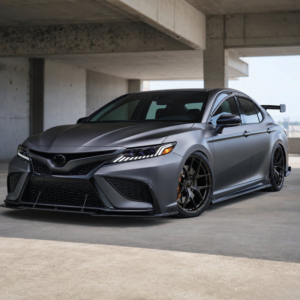2018-2024 Toyota Camry LED Triple Projector Headlights — product view 22 - H-CAM18-CRGB