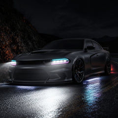 2015-2023 Dodge Charger LED Quad Projector Headlights — product view 22 - H-CHA15-CRGB
