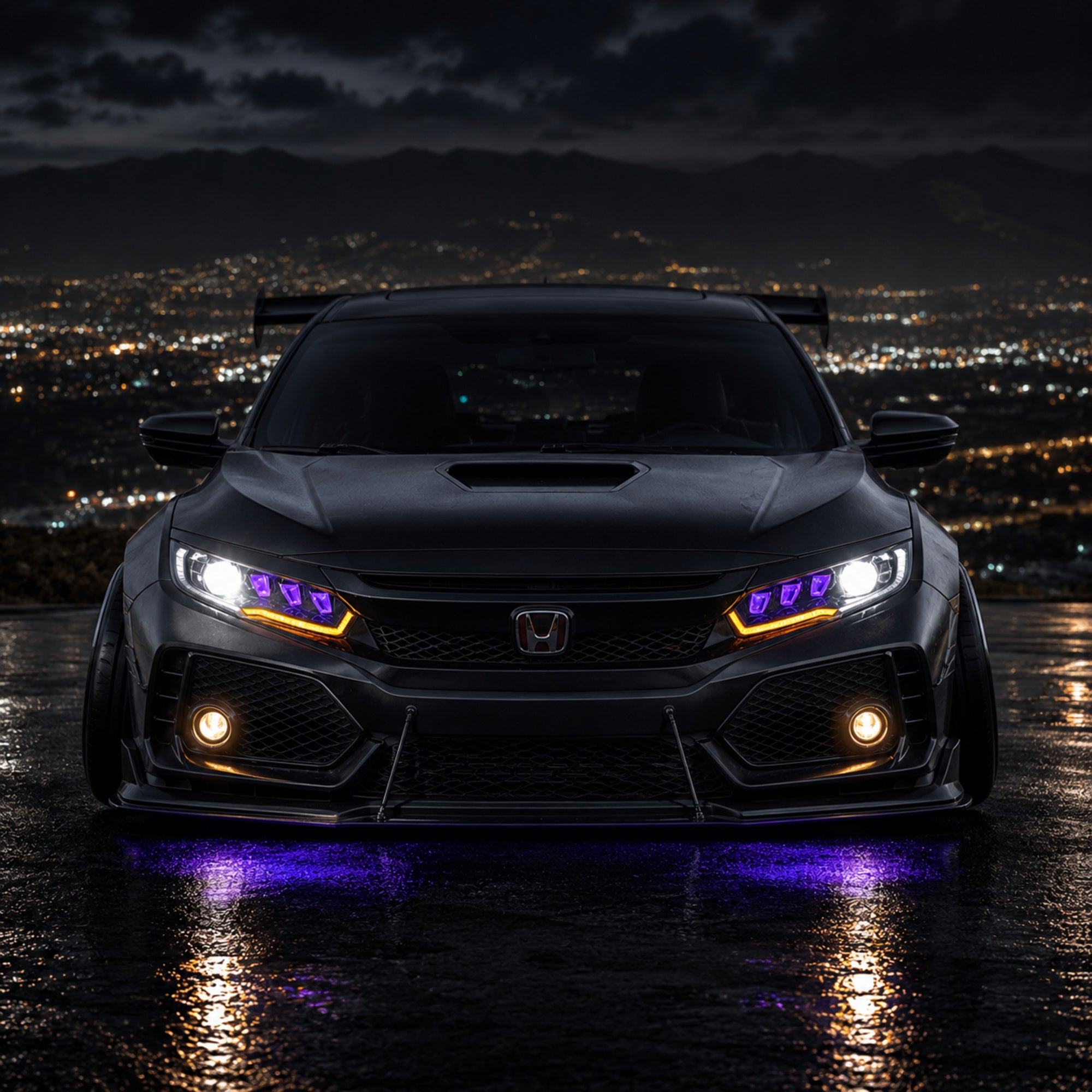 2016-2021 Honda Civic 10th Gen LED Projector Headlights — product view 17 - H-CIV10-RP