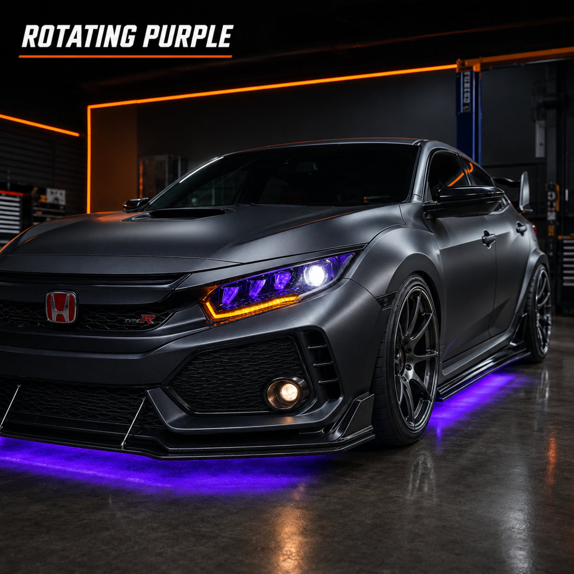 2016-2021 Honda Civic 10th Gen LED Projector Headlights — product view 19 - H-CIV10-RP