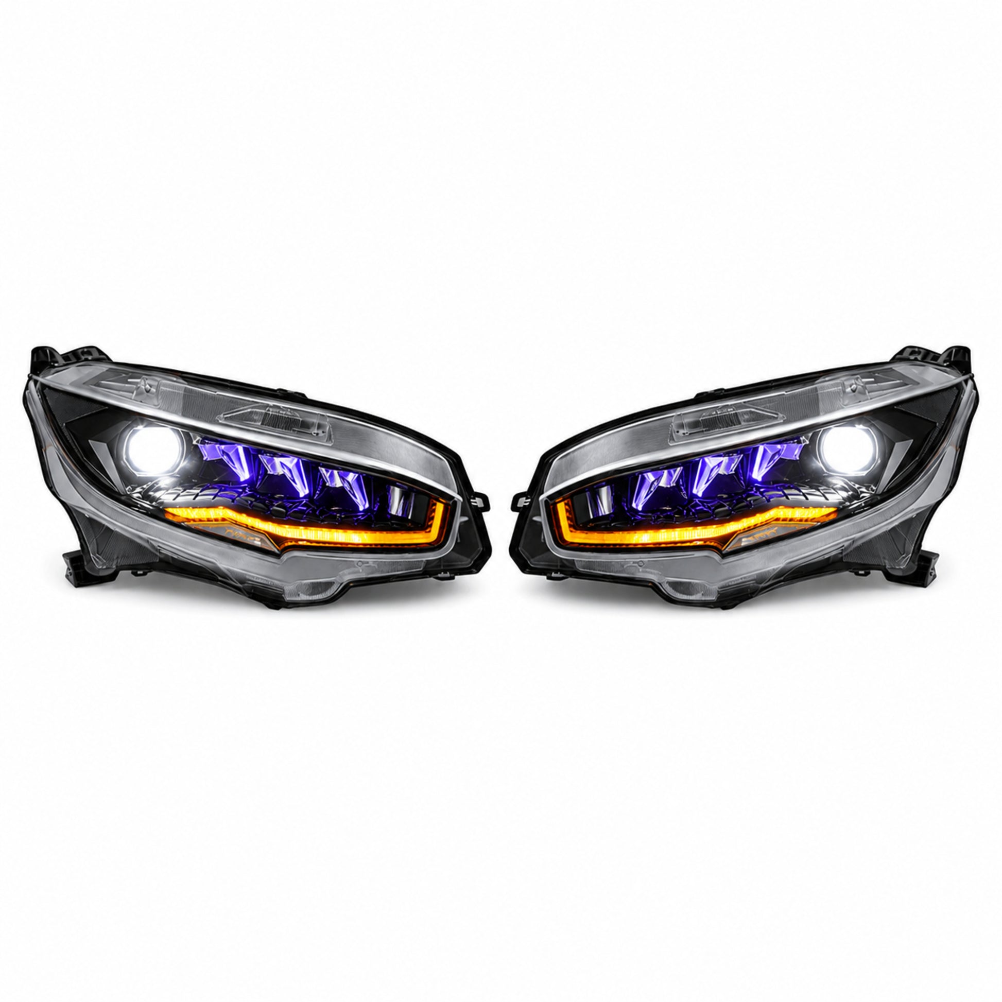 2016-2021 Honda Civic 10th Gen LED Projector Headlights — product view 14 - H-CIV10-RP