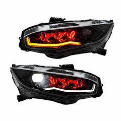 2016-2021 Honda Civic 10th Gen LED Projector Headlights — main product view — H-CIV10-RGB