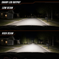 2016-2021 Honda Civic 10th Gen LED Projector Headlights — product view 34 - H-CIV10-RGB