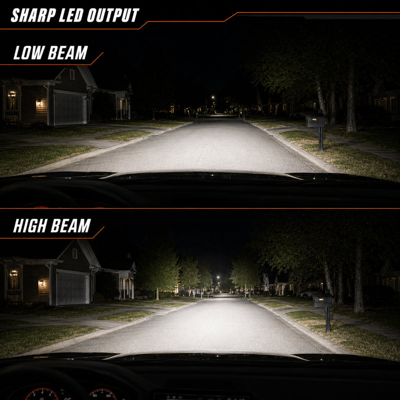 2016-2021 Honda Civic 10th Gen LED Projector Headlights — product view 34 - H-CIV10-RGB