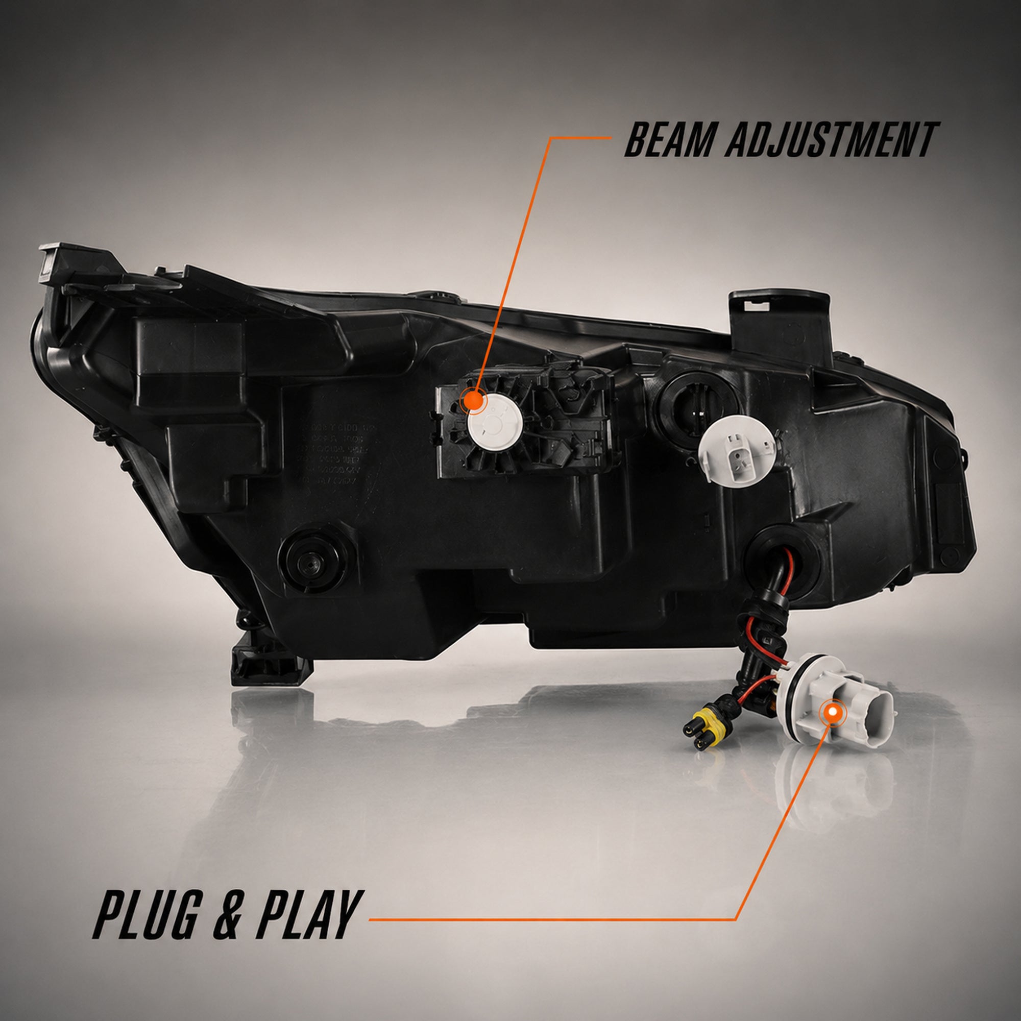 2016-2021 Honda Civic 10th Gen LED Projector Headlights — product view 39 - H-CIV10-RGB