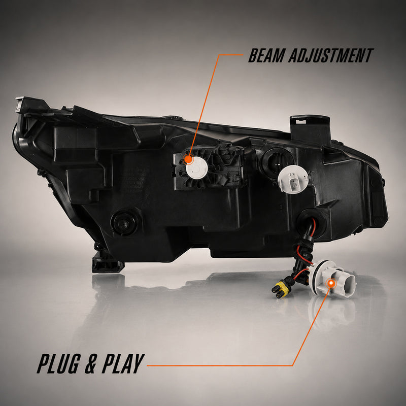2016-2021 Honda Civic 10th Gen LED Projector Headlights — product view 39 - H-CIV10-RGB