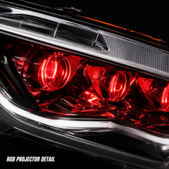 2016-2021 Honda Civic 10th Gen LED Projector Headlights — product view 36 - H-CIV10-RGB
