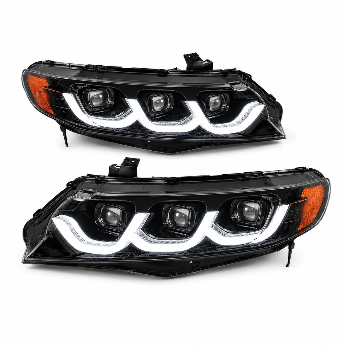 2006-2011 Honda Civic 8th Gen Sedan LED Multi Projector Headlights — main product view — H-CIV8-3P