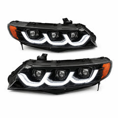 2006-2011 Honda Civic 8th Gen Sedan LED Multi Projector Headlights — main product view — H-CIV8-3P