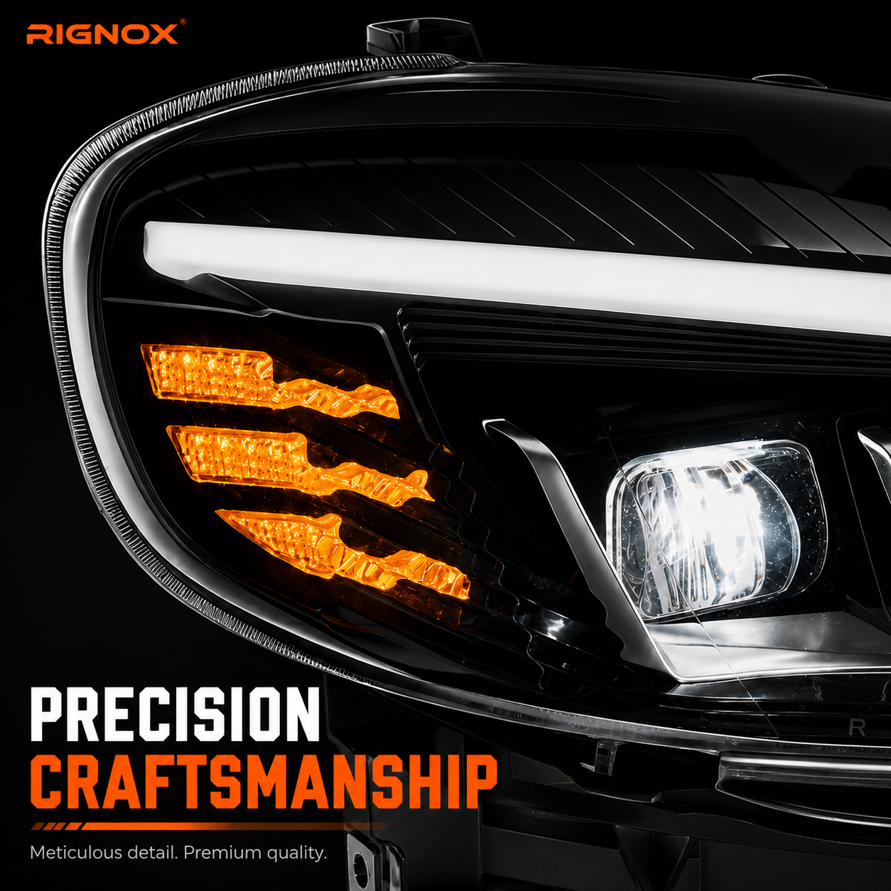 2003-2008 Toyota Corolla LED Triple Projector Headlights — H-COR03