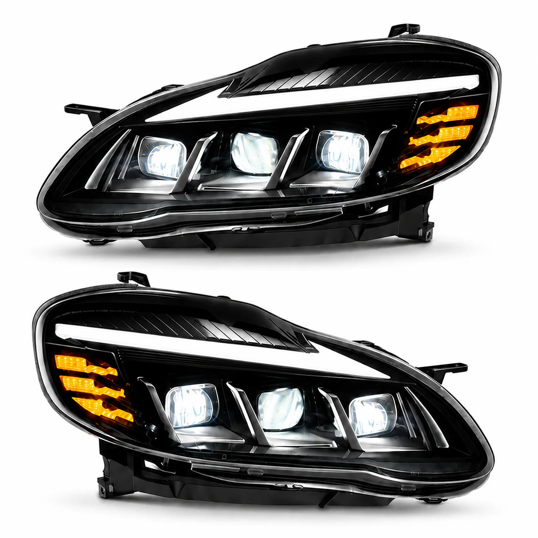 2003-2008 Toyota Corolla LED Triple Projector Headlights — main product view — H-COR03