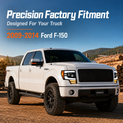 2009-2014 Ford F-150 LED Dual Projector Headlights — fitment reference — H-F150-09