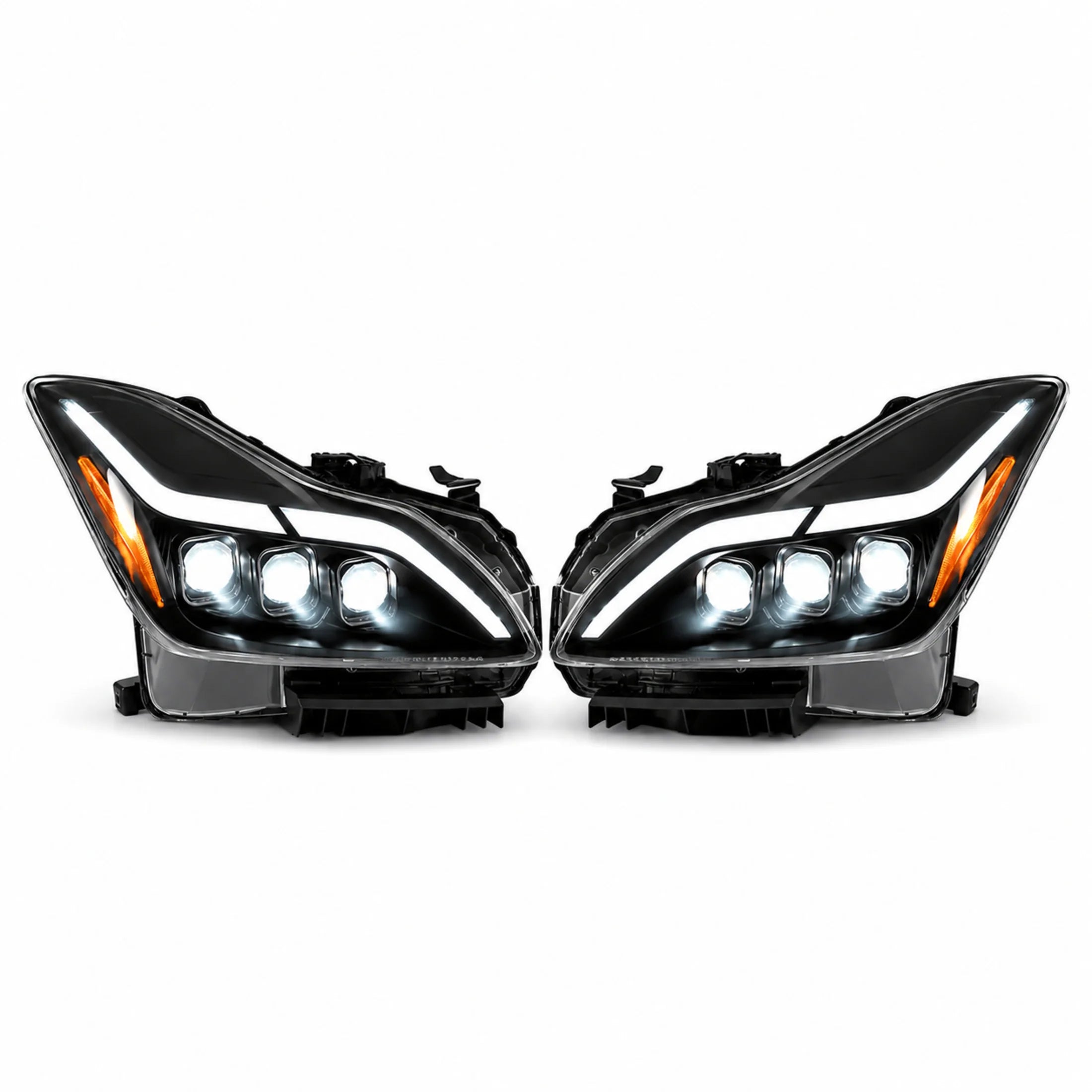 2008-2015 Infiniti G37 / Q60 Coupe and Convertible LED Triple Projector Headlights — main product view — H-G37