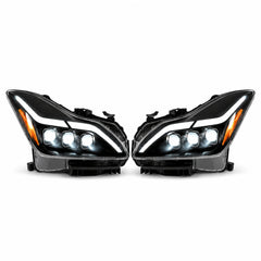 2008-2015 Infiniti G37 / Q60 Coupe and Convertible LED Triple Projector Headlights — main product view — H-G37