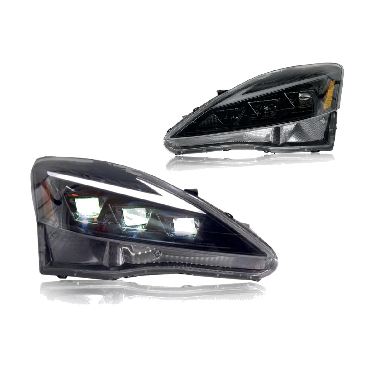 2006-2013 Lexus IS250 / IS350 / IS-F LED Triple Projector Headlights — main product view — H-IS06-CW