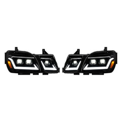 1998-2007 Lexus LX470 LED Triple Projector Headlights — main product view — H-LX470-98