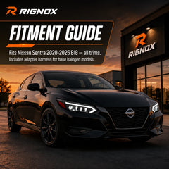 2020-2025 Nissan Sentra LED Projector Headlights — fitment reference 1 — H-SEN20-RY
