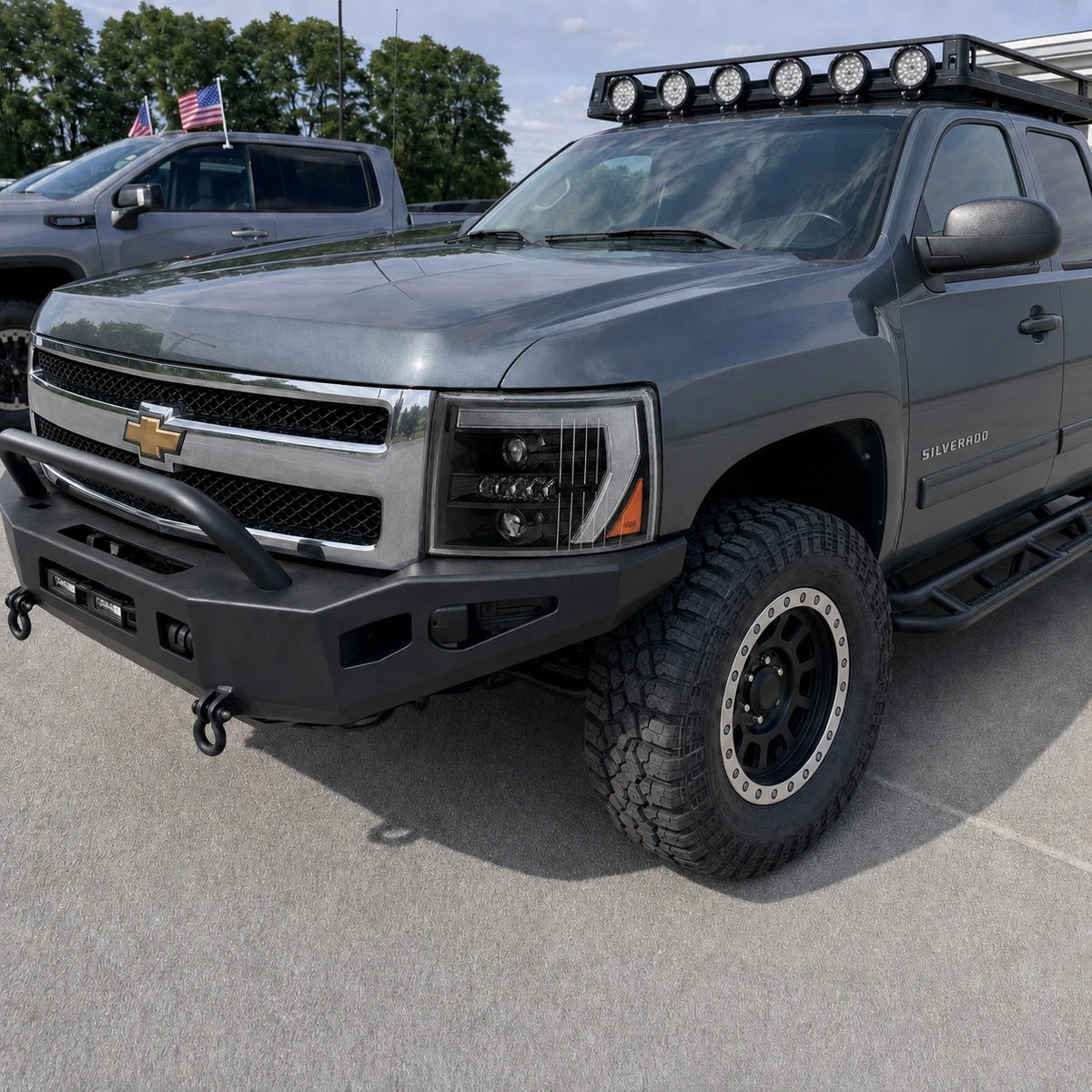 2007-2013 Chevrolet Silverado 1500 and 2007-2014 2500HD/3500HD LED Dual Projector Headlights — H-SIL07