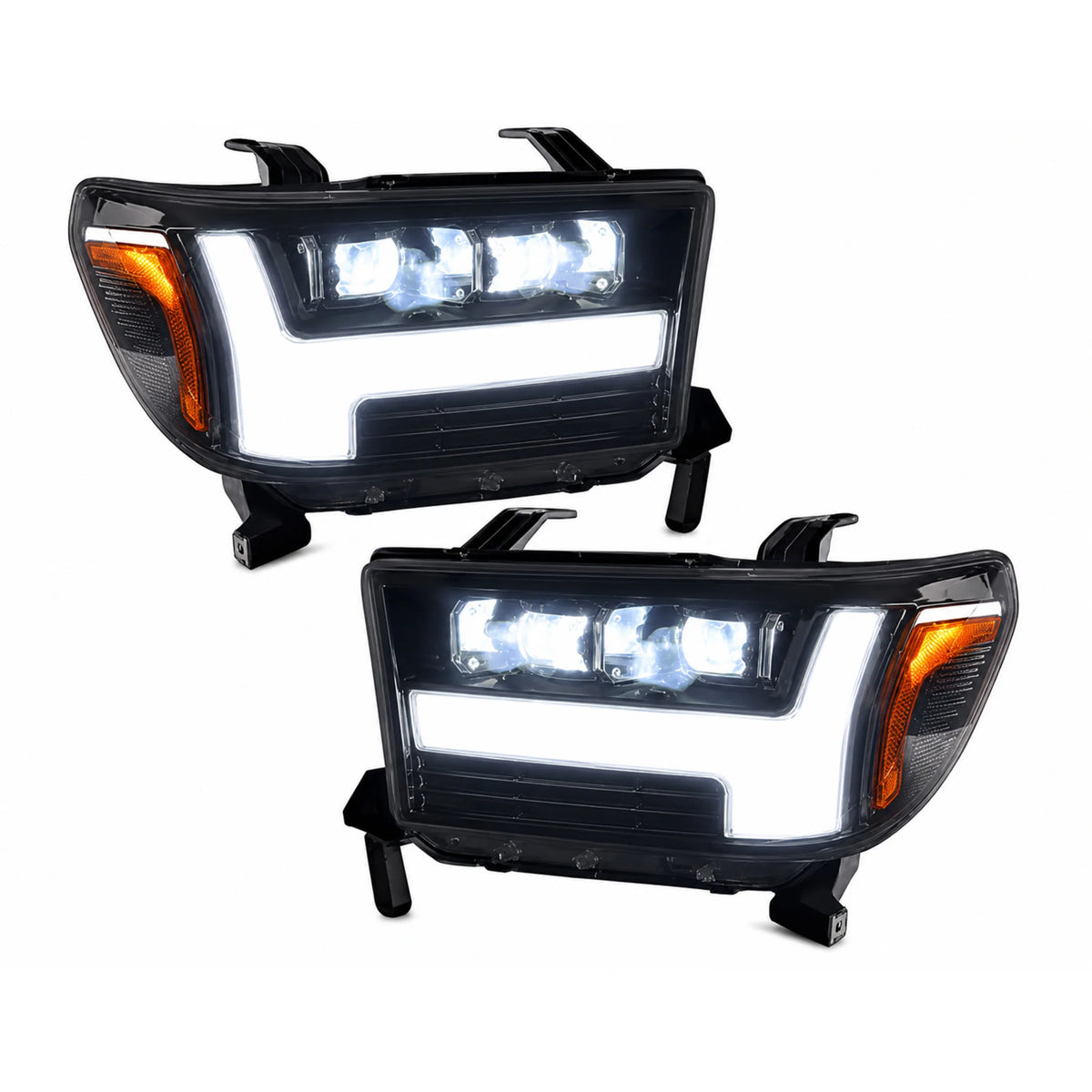2007-2013 Toyota Tundra LED Dual Projector Headlights — main product view — H-TUN07