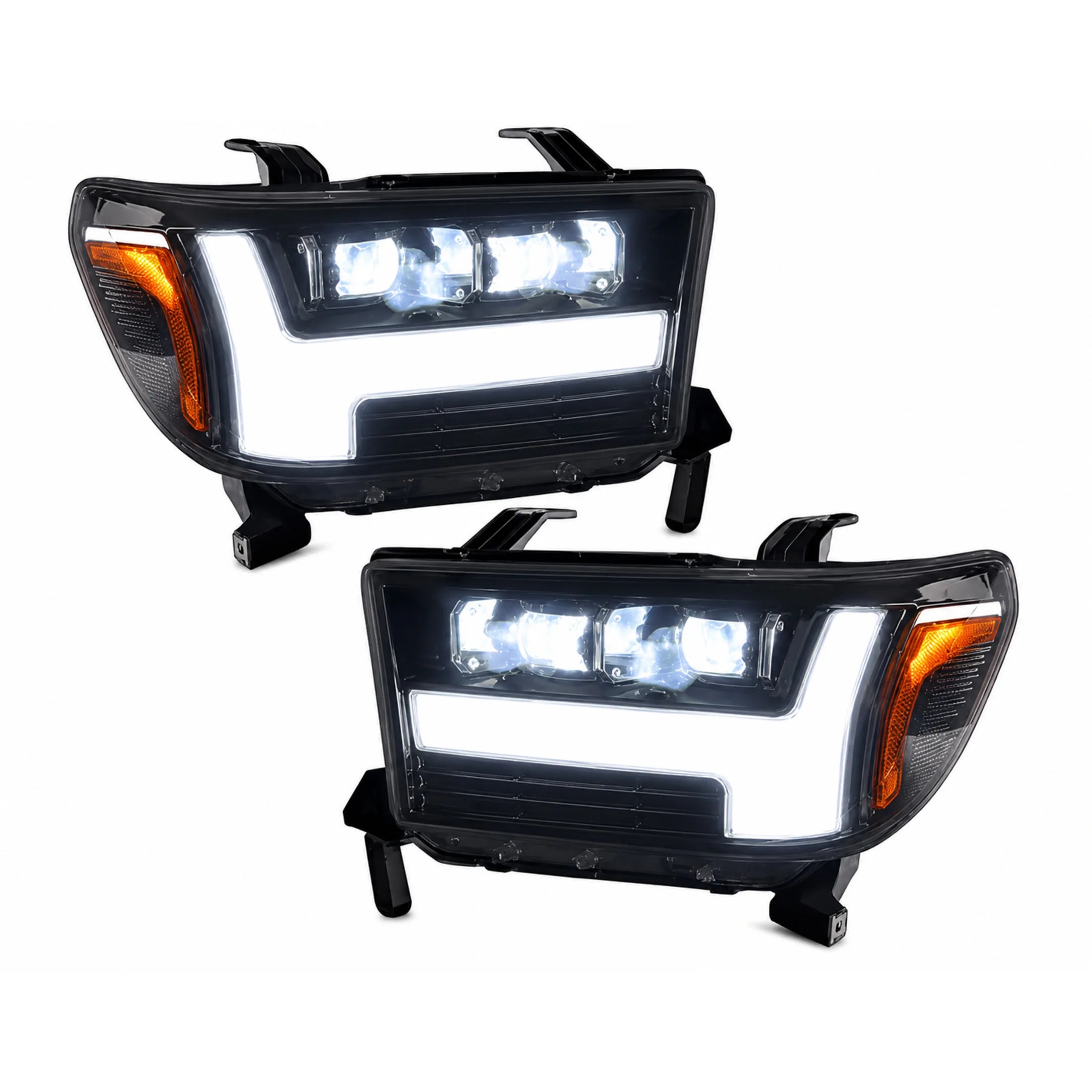 2007-2013 Toyota Tundra LED Dual Projector Headlights — main product view — H-TUN07