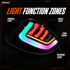 2009-2012 Toyota RAV4 Sequential LED Tail Lights — RGB smoked function - T-RAV4-09-SRGB