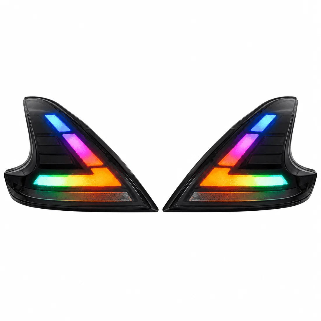 2008-2021 Nissan 370Z Z34 Sequential LED Tail Lights — main product view — T-370Z-CRGB-P