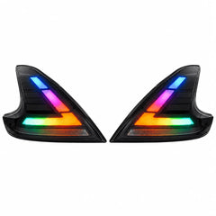 2008-2021 Nissan 370Z Z34 Sequential LED Tail Lights — main product view — T-370Z-CRGB-P