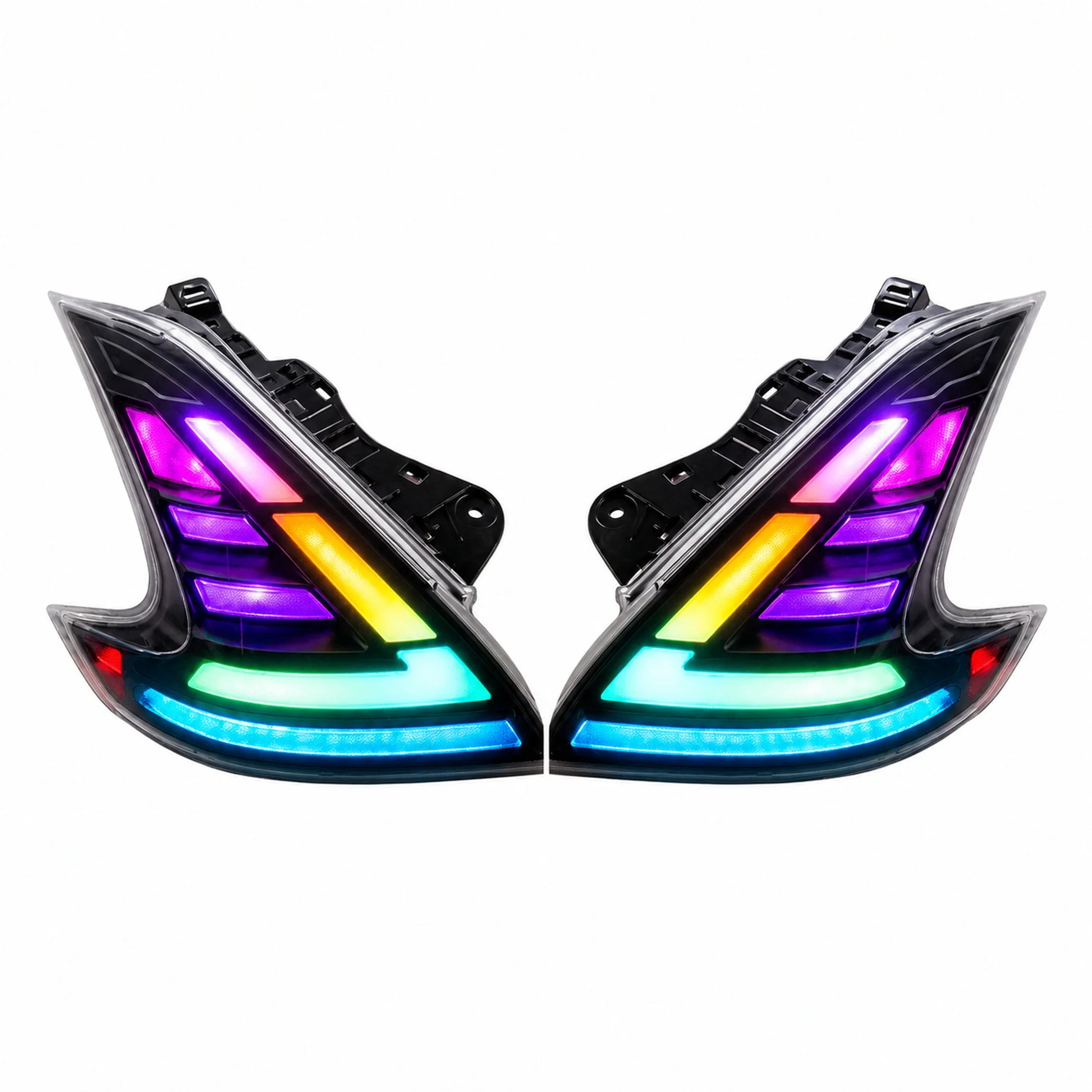 2008-2021 Nissan 370Z Z34 Sequential LED Tail Lights — main product view — T-370Z-CRGB
