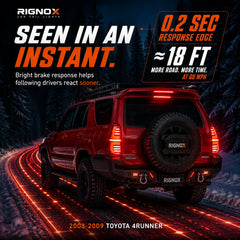 2003-2009 Toyota 4Runner Sequential LED Tail Lights — brake light response — T-4RN03-H-SW