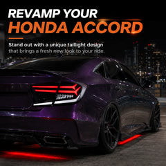 2018-2022 Honda Accord 10th Gen Sequential LED Tail Lights — T-ACC10-FSH-CW