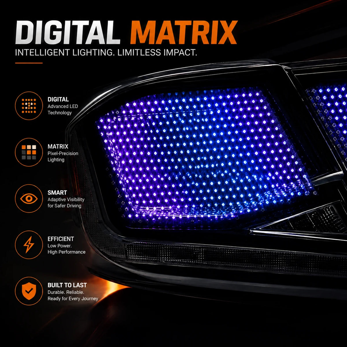 2018-2022 Honda Accord 10th Gen Sequential LED Tail Lights — close-up 2 — T-ACC10-SDG
