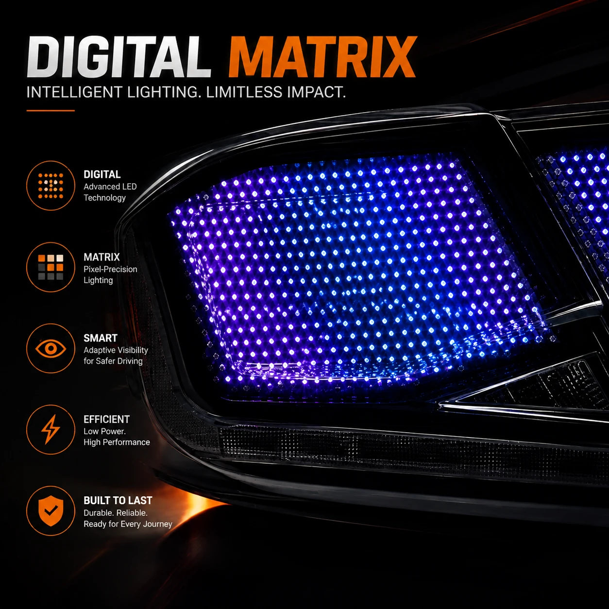 2018-2022 Honda Accord 10th Gen Sequential LED Tail Lights — close-up 2 — T-ACC10-SDG
