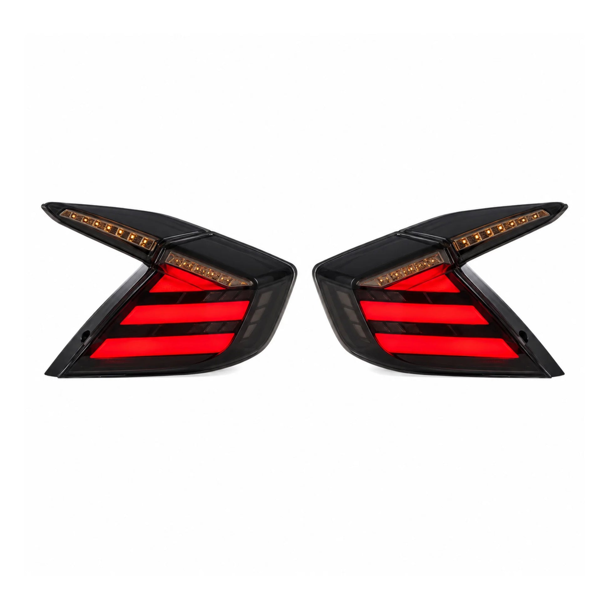 2016-2021 Honda Civic 10th Gen Sedan Sequential LED Tail Lights — main product view — T-CIV10-HL-SW