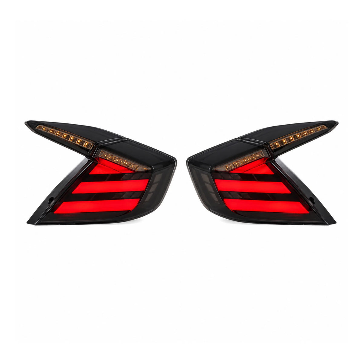 2016-2021 Honda Civic 10th Gen Sedan Sequential LED Tail Lights — main product view — T-CIV10-HL-SW