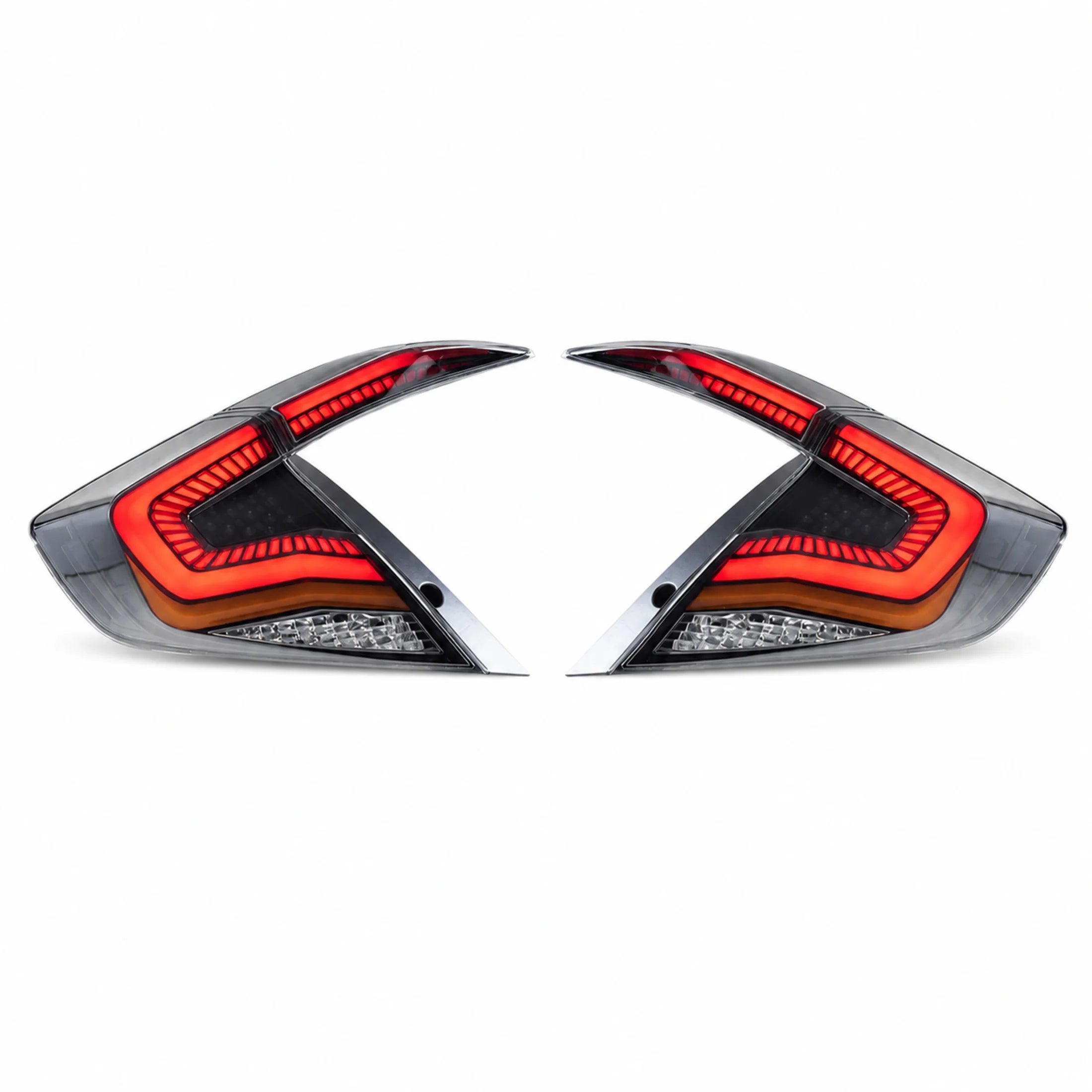 2016-2021 Honda Civic 10th Gen Sedan Sequential LED Tail Lights — main product view — T-CIV10-SS-CR