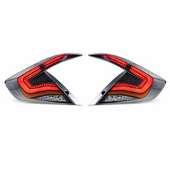 2016-2021 Honda Civic 10th Gen Sedan Sequential LED Tail Lights — main product view — T-CIV10-SS-CR